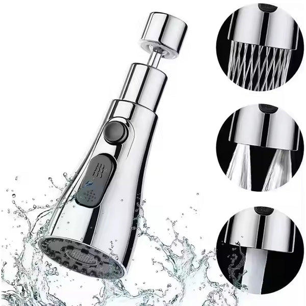 Buy Kitchen Faucet – 3 Function Pull-Down Tap & Get Sink Strainer Rack + Drain Cleaning Stick(3PC) FREE!