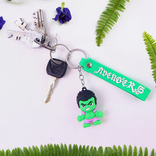 Cute Cartoon Silicone 3D Key Chain with Metal Hook & Strap (Pack of 1)