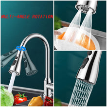 Buy Kitchen Faucet – 3 Function Pull-Down Tap & Get Sink Strainer Rack + Drain Cleaning Stick(3PC) FREE!