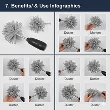 Buy Cleaning Duster & Get the Groove Cleaning Brush & 2-Sided Brush Free!