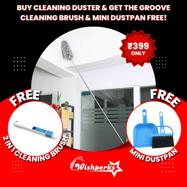 Buy Cleaning Duster & Get the Groove Cleaning Brush & Mini Dustpan Free!