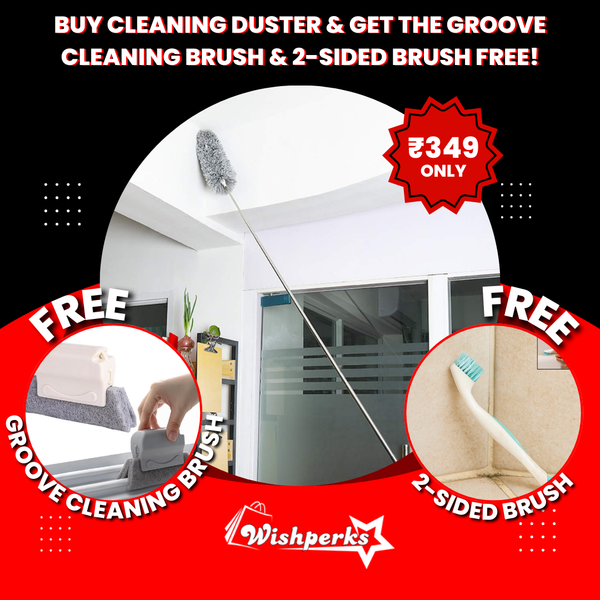 Buy Cleaning Duster & Get the Groove Cleaning Brush & 2-Sided Brush Free!