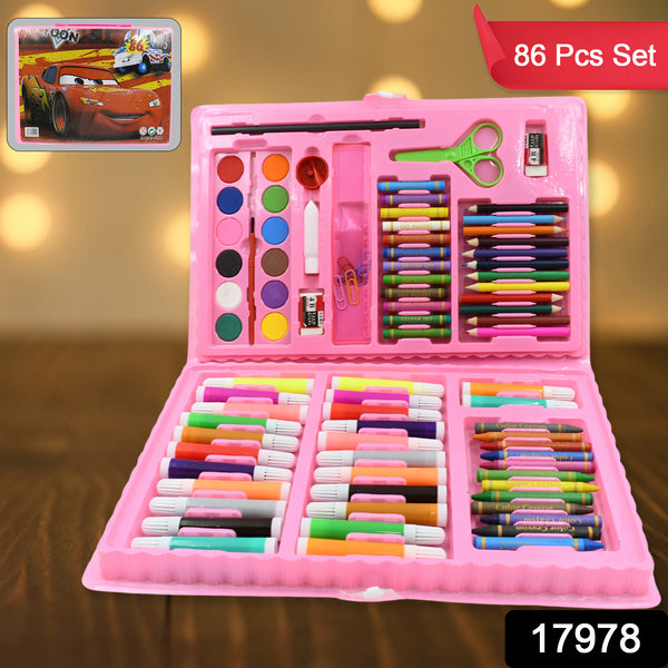 Art Set Kids Art Supplies Coloring Case Kit Painting  Drawing Sets For Kids Boys Girls Gifts Toys Age 4  Above - Mix Colors Kids Colorful Bag (86 Pcs Set)