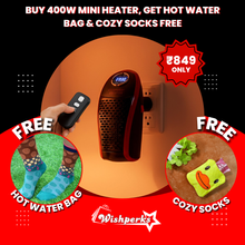 Buy Mini Heater & Get Hot Water Bag & Socks FREE!