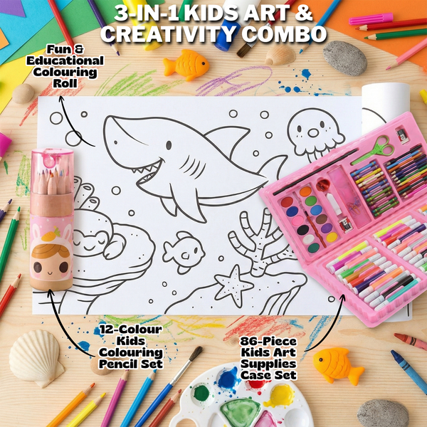 3-in-1 Kids Art & Creativity Combo — Unleash Little Artists!